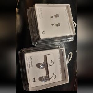 NWT AUTHENTIC GENUINE solid sterling silver 3 pairs earrings GIFTs 🎁